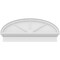 Ekena Millwork Elliptical 3 Spoke Architectural Grade PVC Combination Pediment, 36"W x 15-7/8"H x 2-3/4"P PEDPC036X160ELL03 - alternate 6